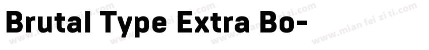 Brutal Type Extra Bo字体转换